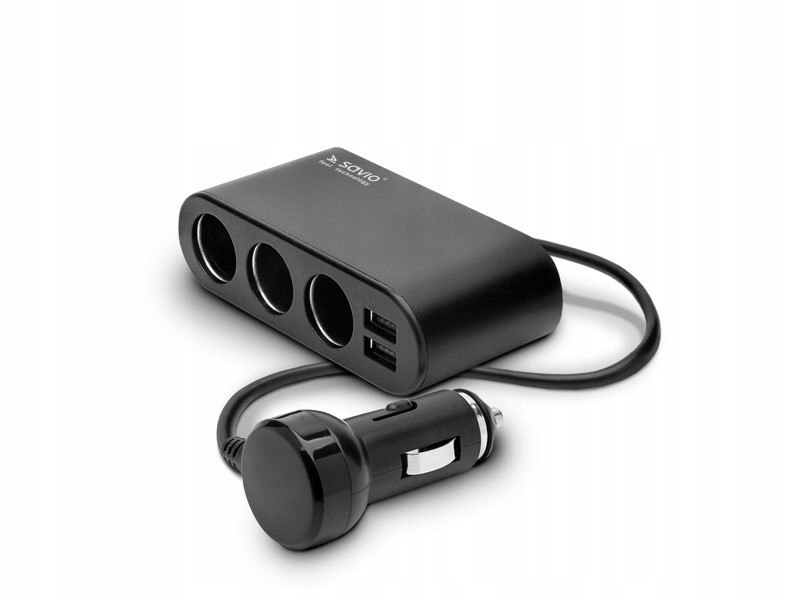 

Rozdzielacz Savio SA-024 3x gniazdo 2x Usb czarny