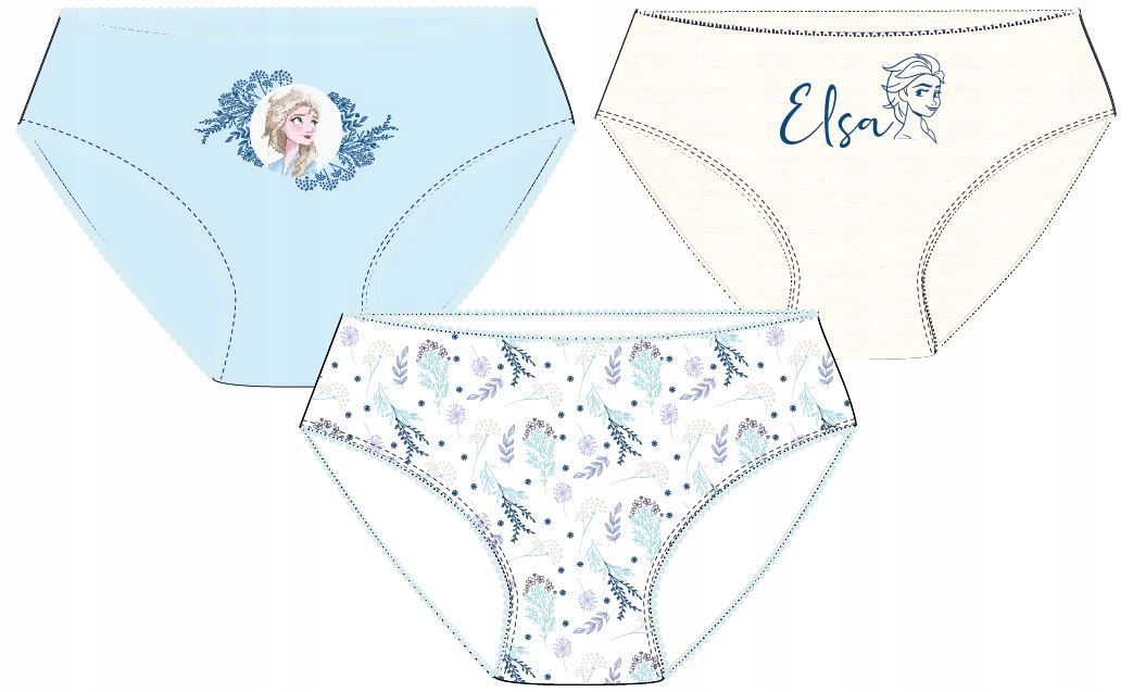 

Majtki Figi Dzewczęce Frozen Elsa 3-PACK - 116/122