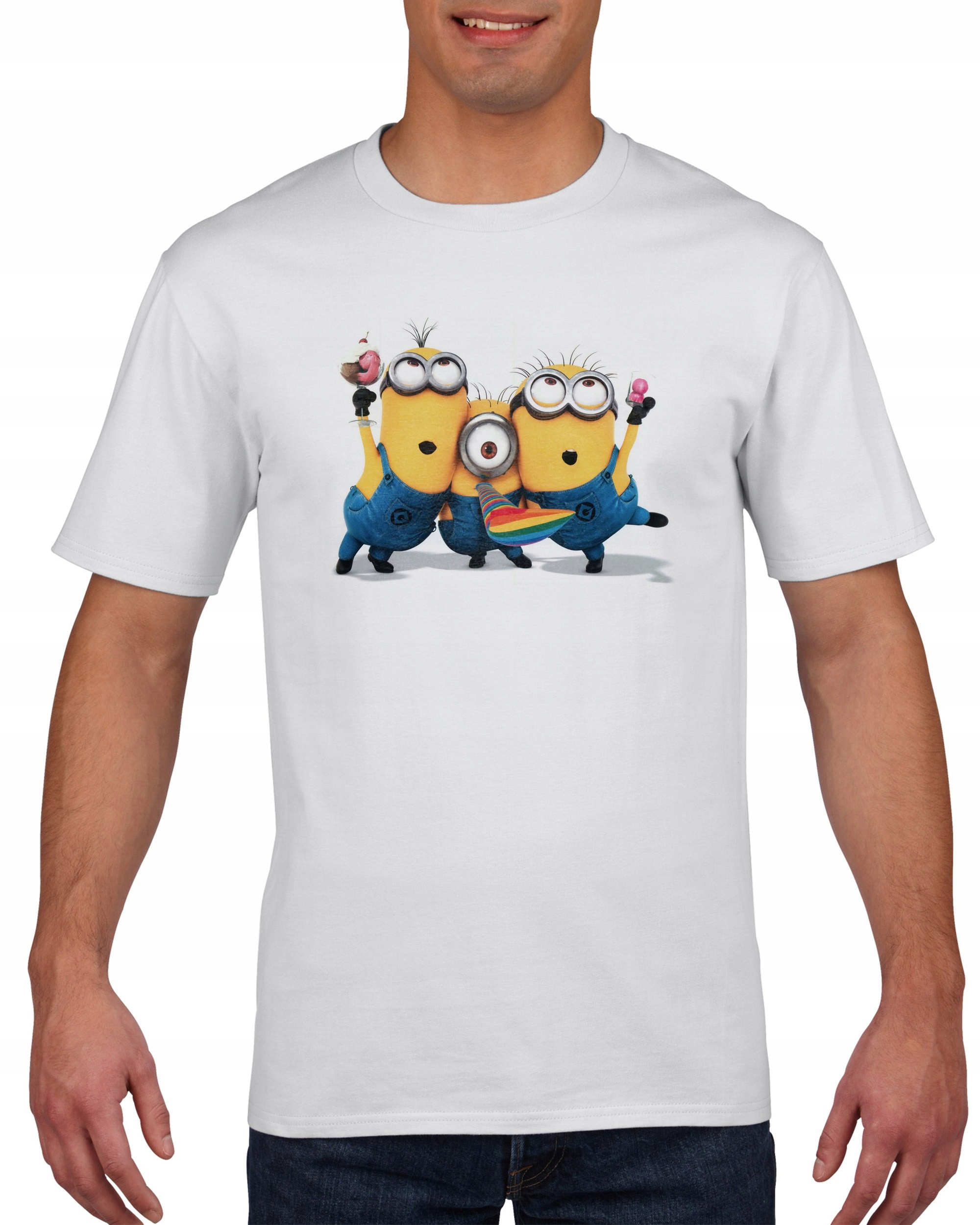 

Koszulka męska Minionki Gru Dave Bob Kevin S