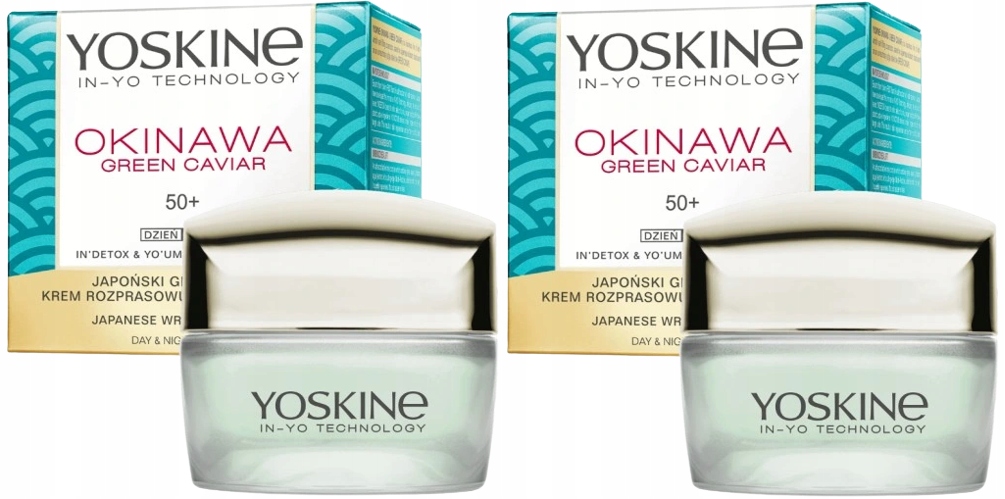 2 kusy Yoskine Okinawa Green Caviar Denní/noční krém 50+ Dax Vitamín C
