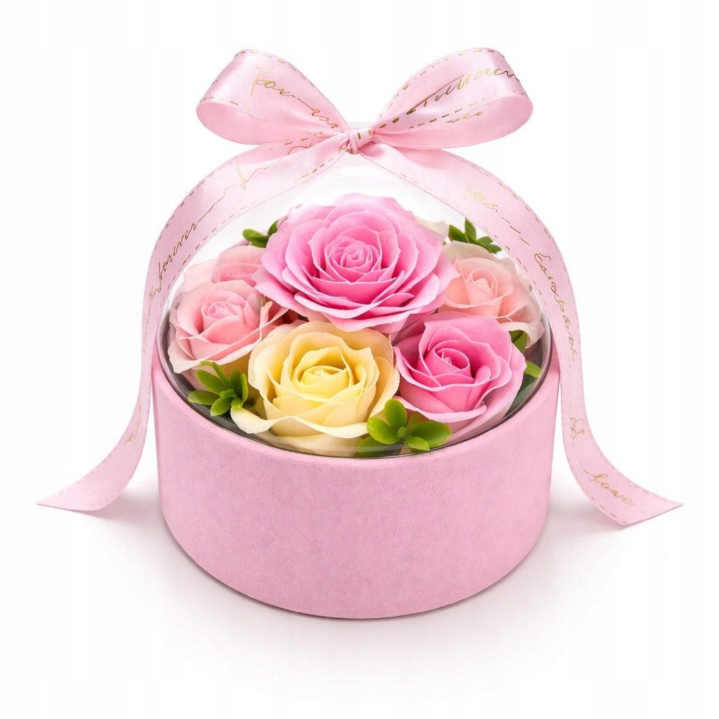 Flower Box Pudełko Kwiaty Mydlane Róże FlowerBox na prezent