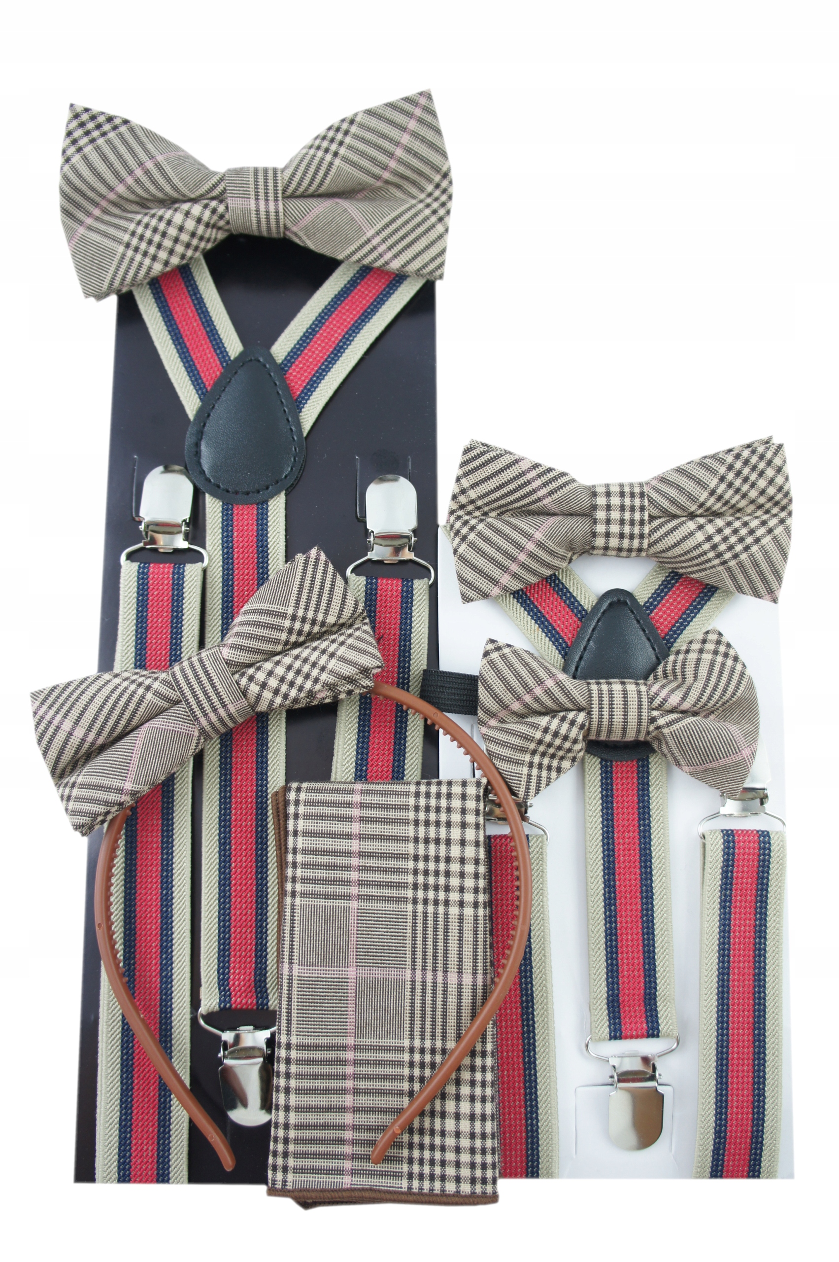 Szelki do spodni w paski dla chłopca regulowane rozm uniwers do 140 cm Marka Inna marka