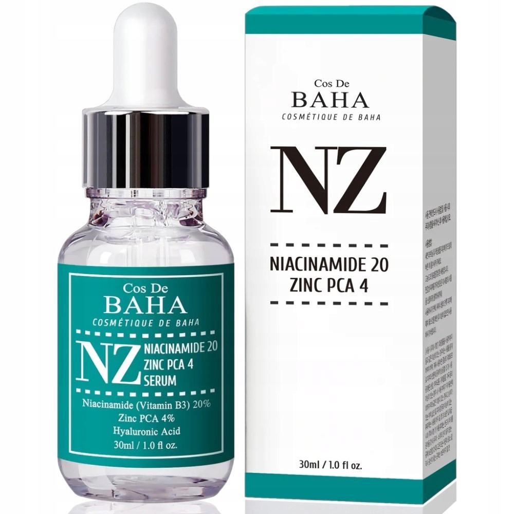 COS DE BAHA - NZ Niacinamide 20 Zinc PCA 4 Serum, 30ml serum z niacynamidem i cynkiem — 7