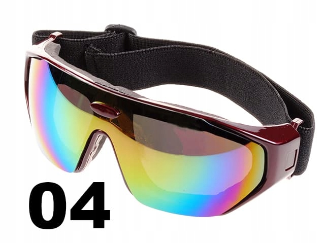 GOGLE NARCIARSKIE SNOWBOARDOWE NA SANKI +ETUI - 04