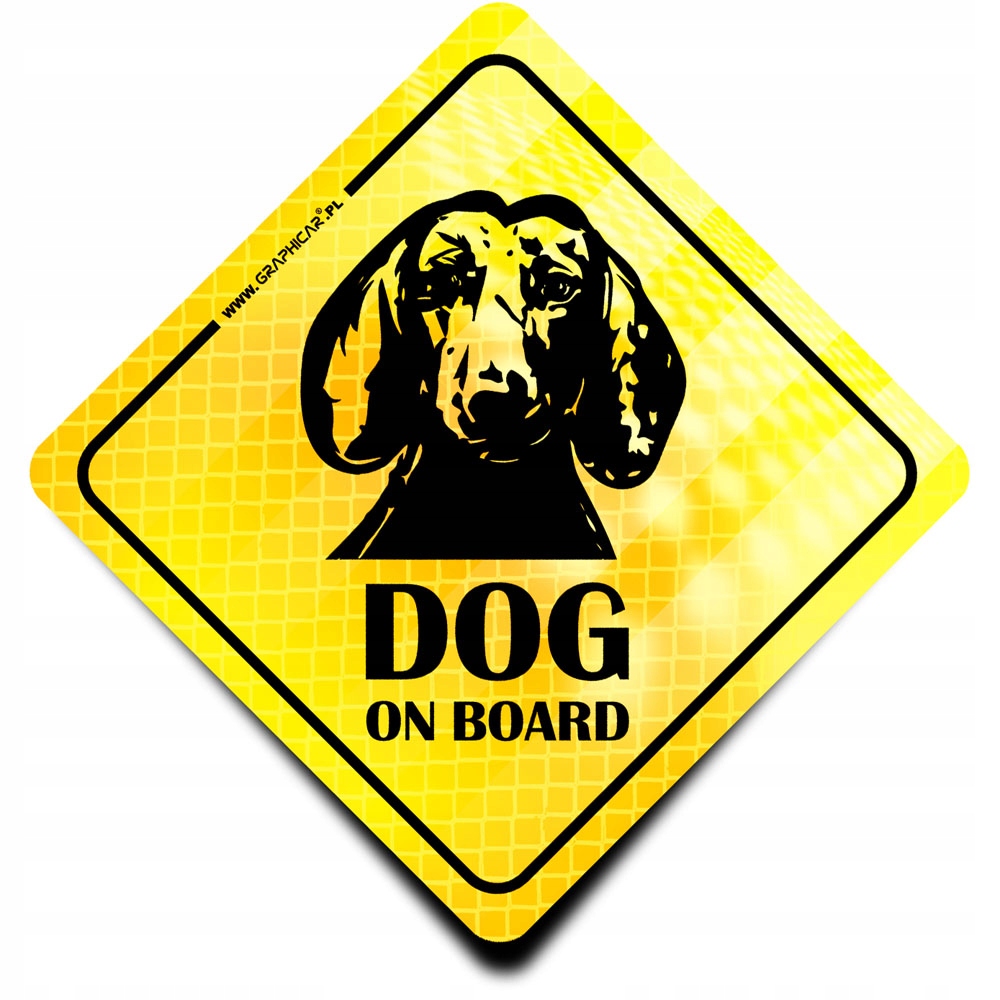 

Naklejka Odblaskowa Ostrzegawcza Pies Dog On Board