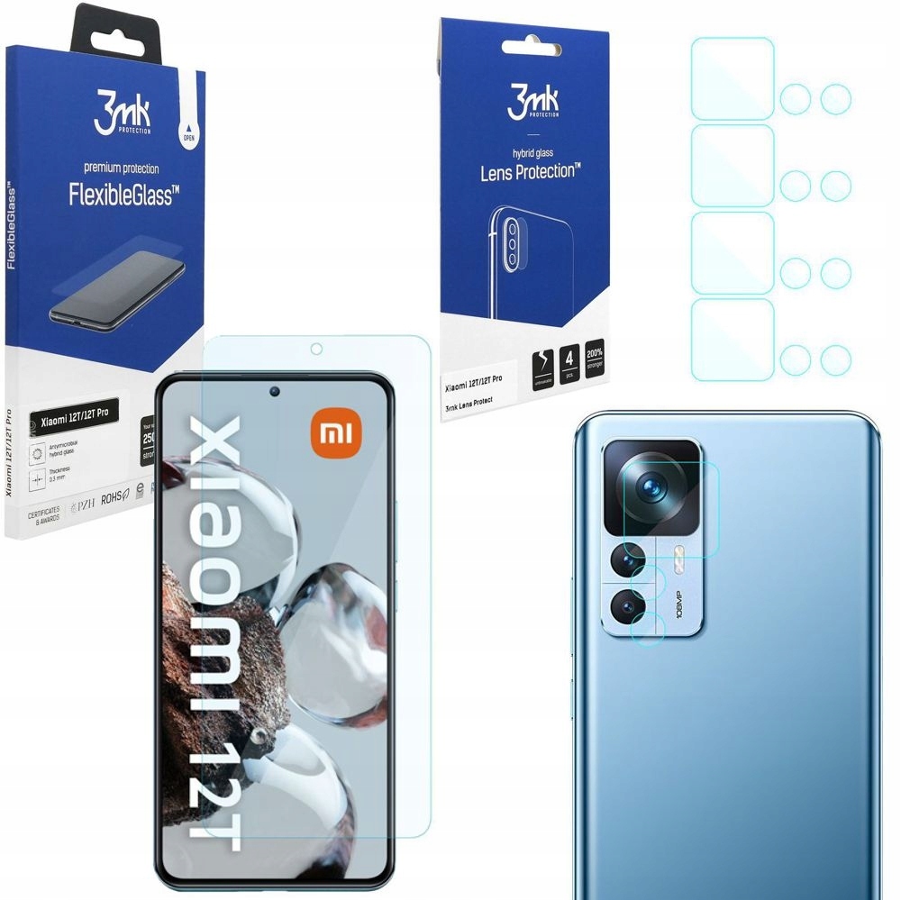 

Szkło Hybrydowe 4x Aparat do Xiaomi 12T Pro