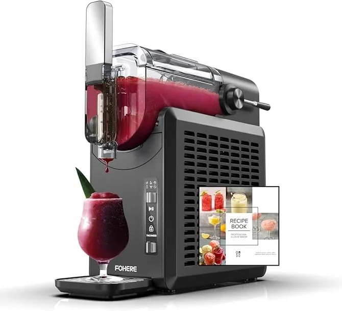 Maszyna do kruszenia lodu do sorbetów Fohere ISM2021 czarna 220 W