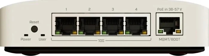 MikroTik Cloud Router Switch 304-4XG-IN (RouterOS L5), desktop enclosure