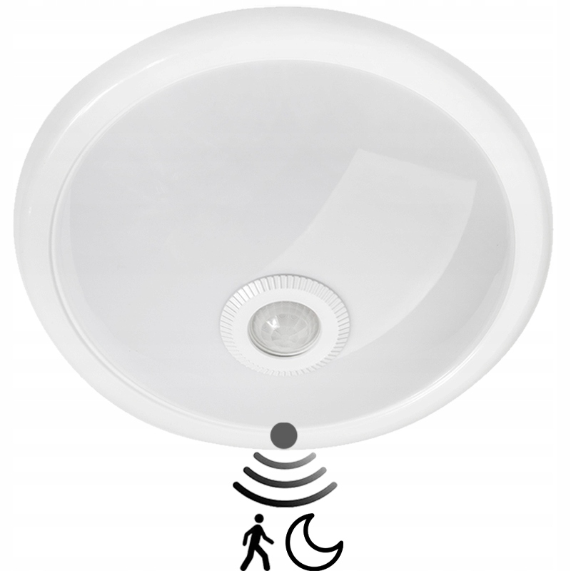 

Plafon z czujnikiem ruchu i zmierzchu do Led 2xE27