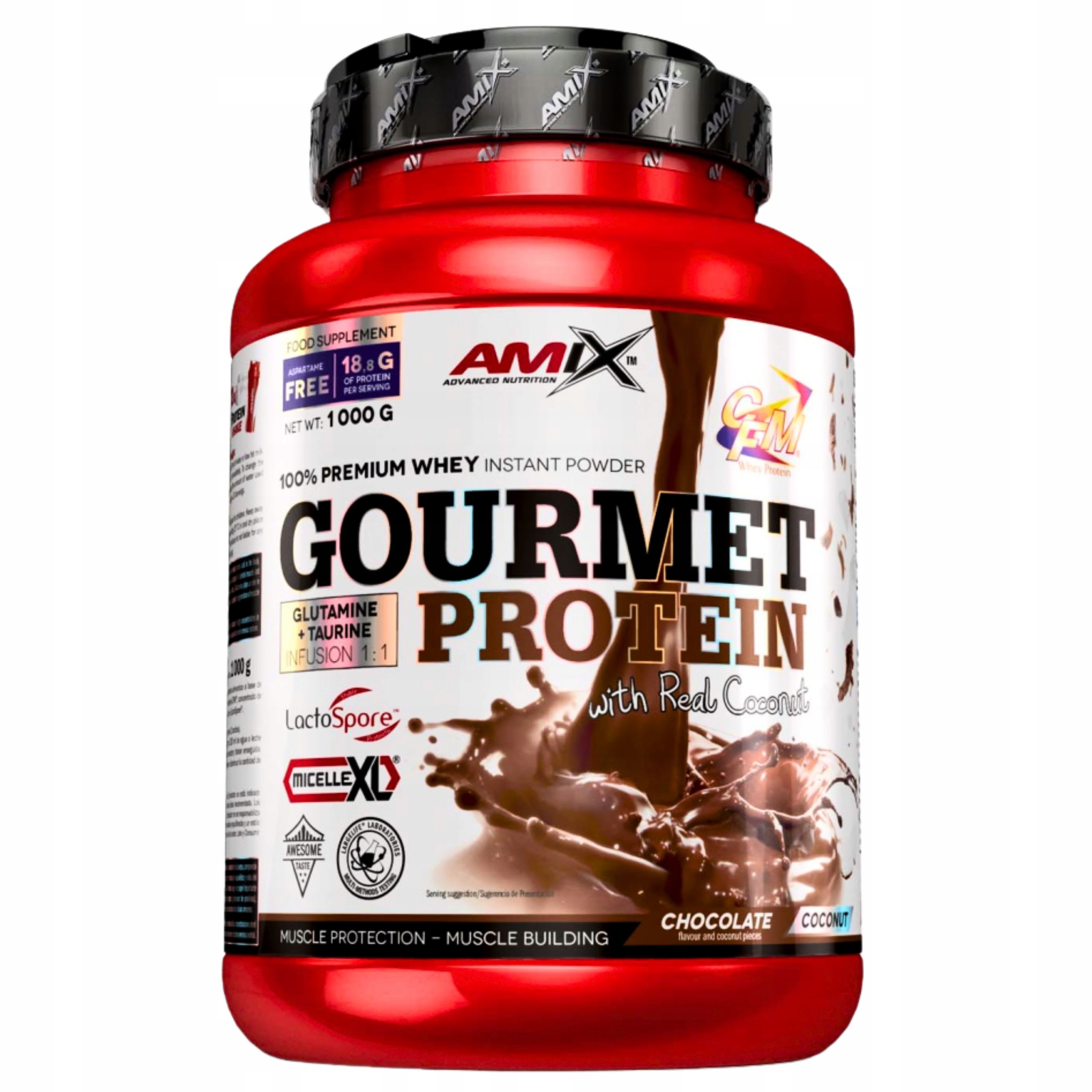 Amix Gourmet Protein Protein pro ženy 1 kg Čokoláda Kokos