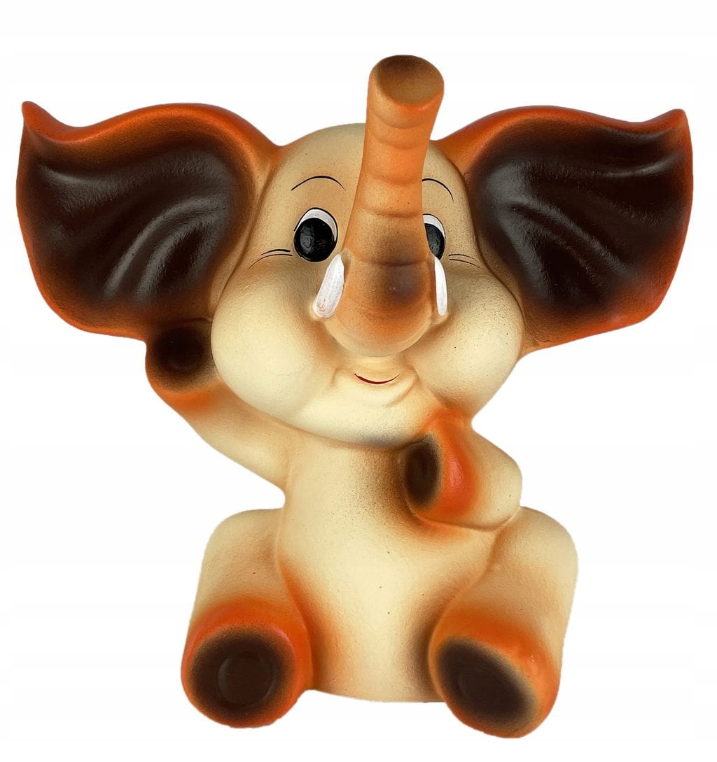 

Skarbonka Figurka Ceramika Słoń Słonik Krem 23x29