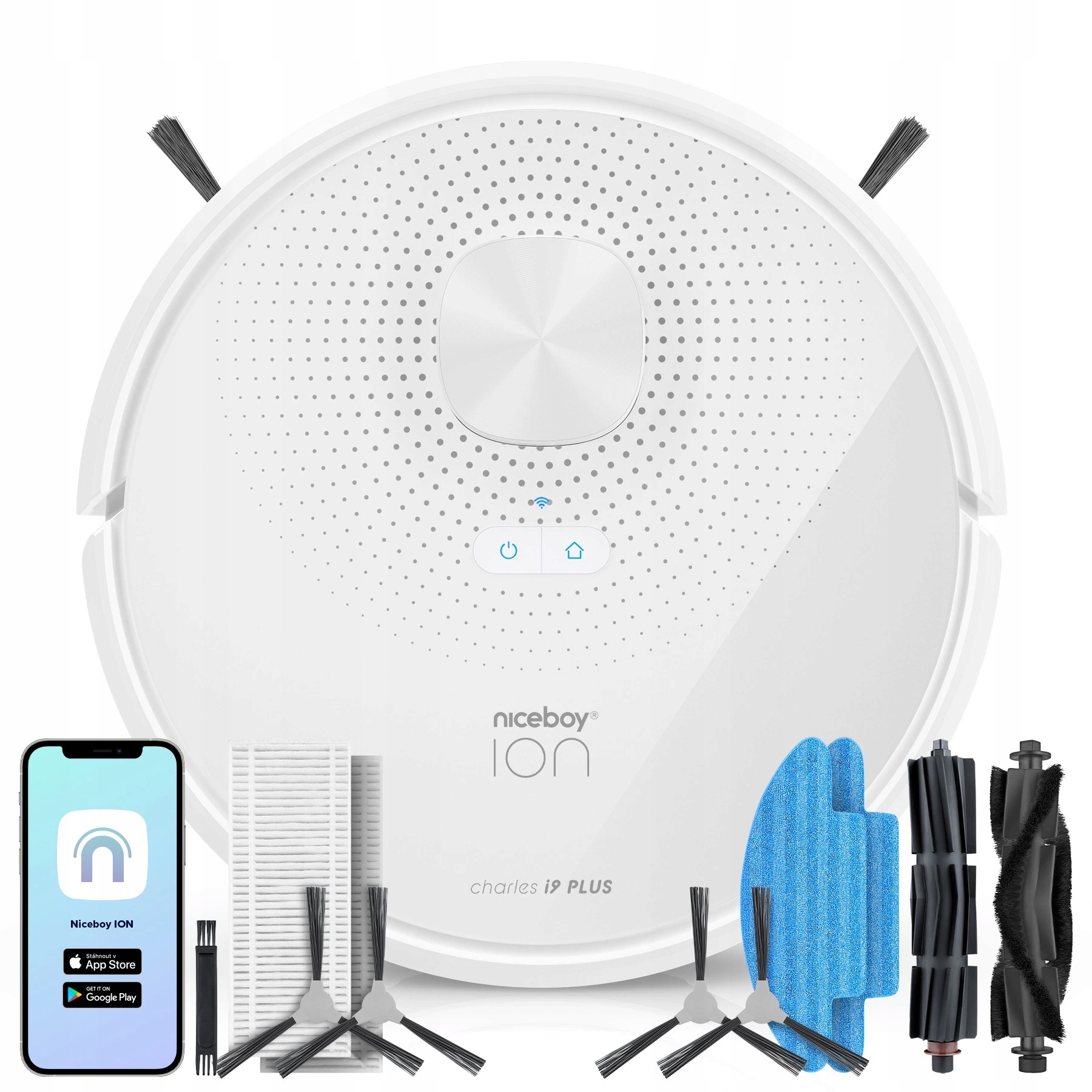 Niceboy Ion Charles i9 Plus Barva: Bílá
