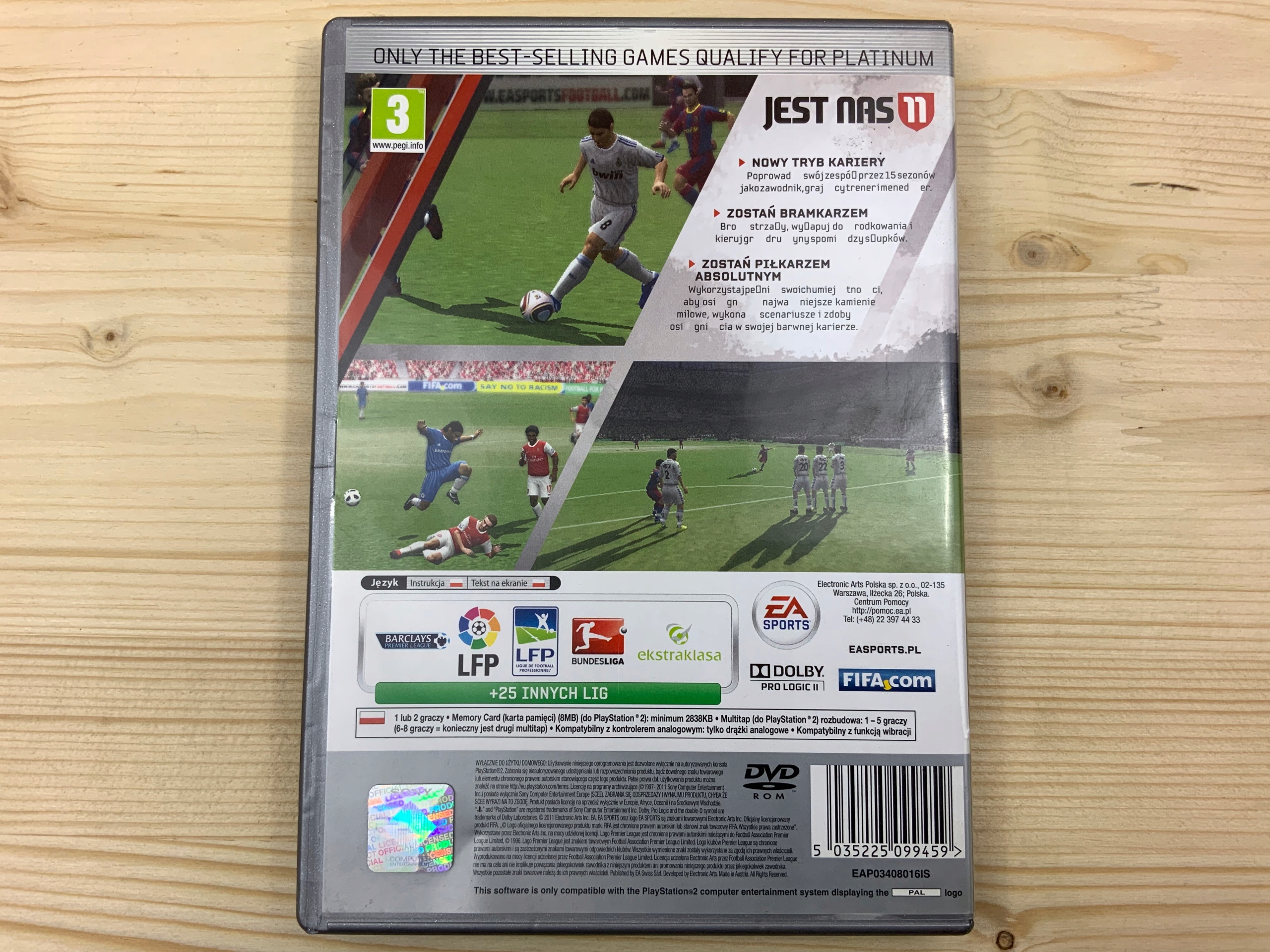 FIFA 11 płyta bdb komplet PL PS2 Producent EA Sports