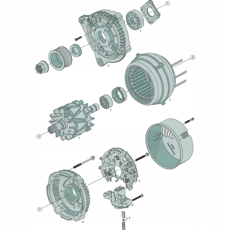 Łożysko kulkowe 17x52x17 Bosch Producent części Bosch