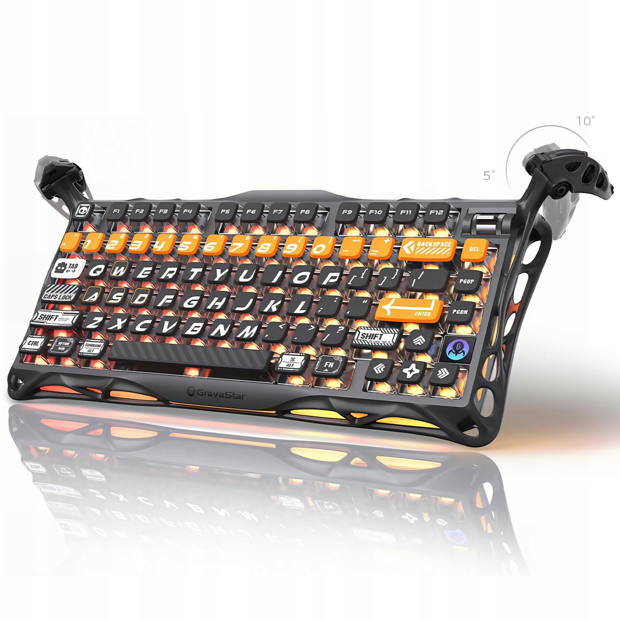 GravaStar Mercury K1 Pro Bezprzewodowa Klawiatura Mechaniczna CyberFlare