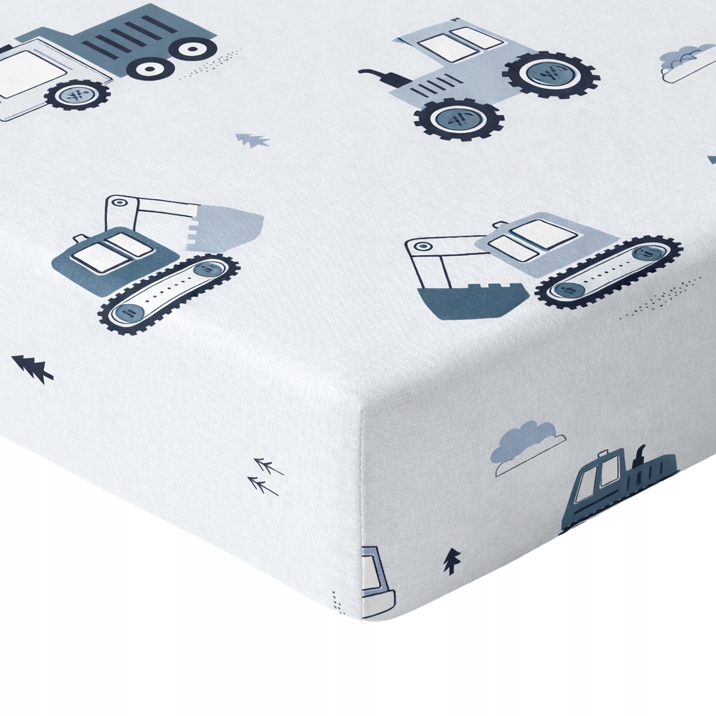 Простыня для кроватки 160X80 с эластичной лентой, толстый хлопок, 100% польский продукт