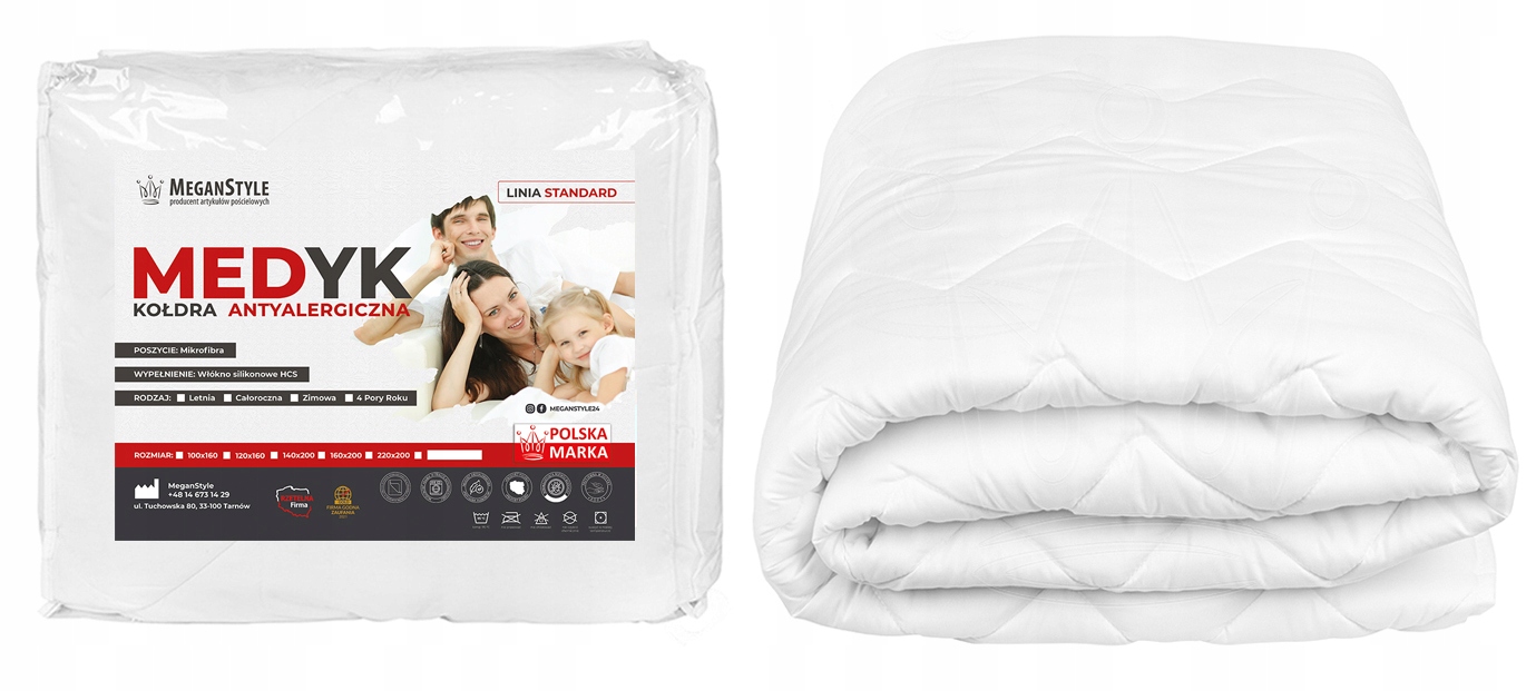 

Kołdra 100x160 Zimowa Antyalergiczna Zima 160x100