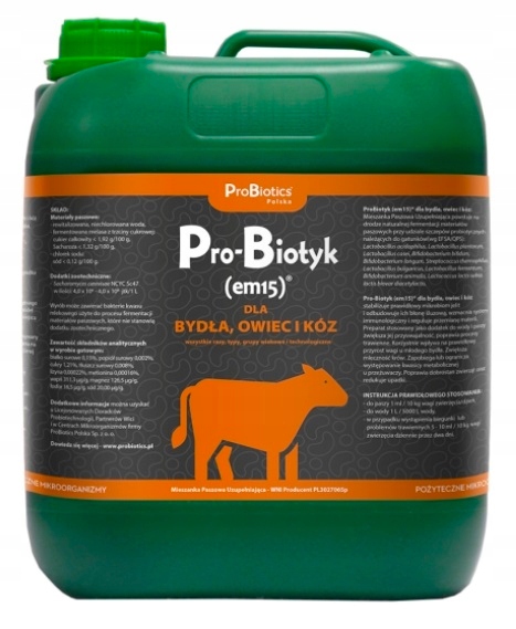 Probiotics em15 dla bydła, owiec i kóz 5 L