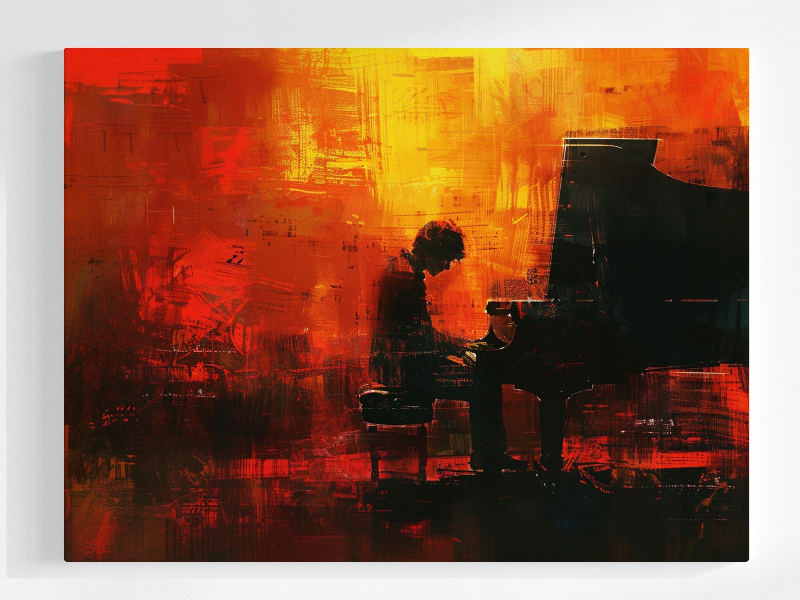 Obraz Na Plátně Canvas Klavír Pianista Hudba Koncert Nálada 100x75