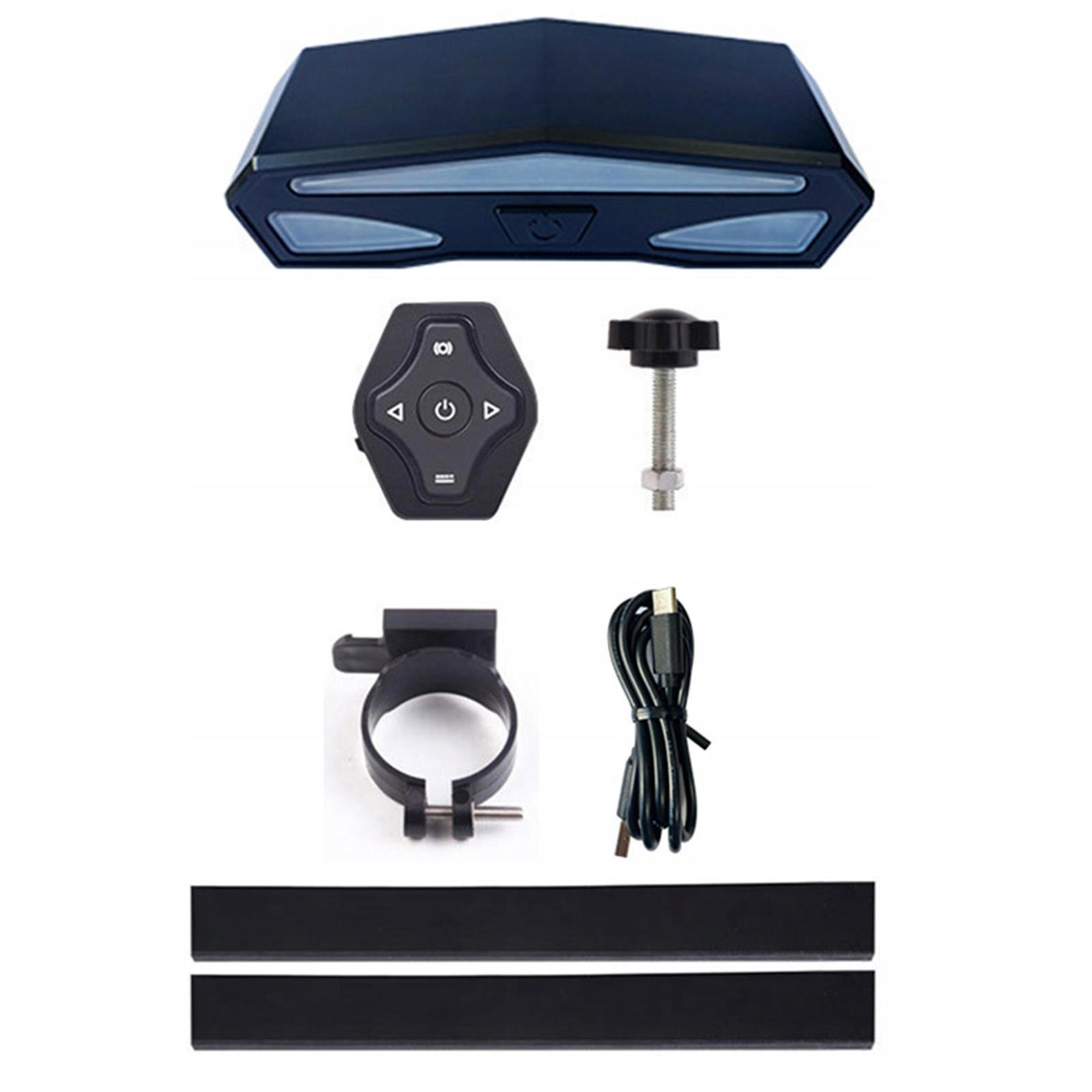 Inteligentne światło tylne roweru z kierunkowskazami i światłem hamowania, światło z pilotem Zasilanie inne