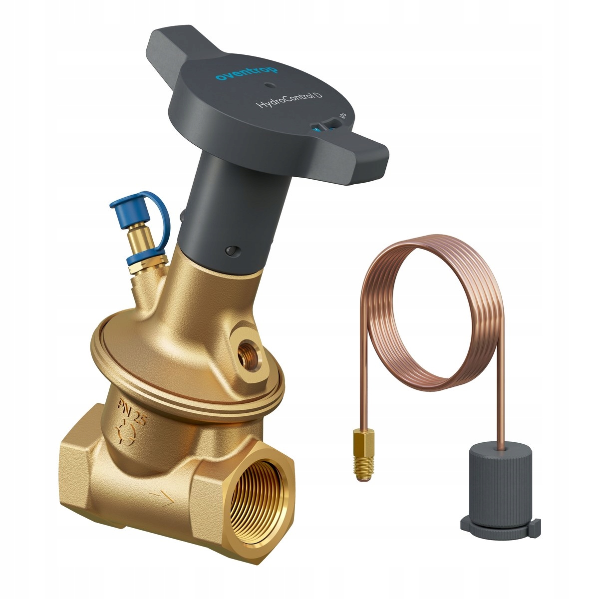 Zawór HydroControl D gwint wewnętrzny, PN25, DN25, 530 kPa, z zaworkiem H