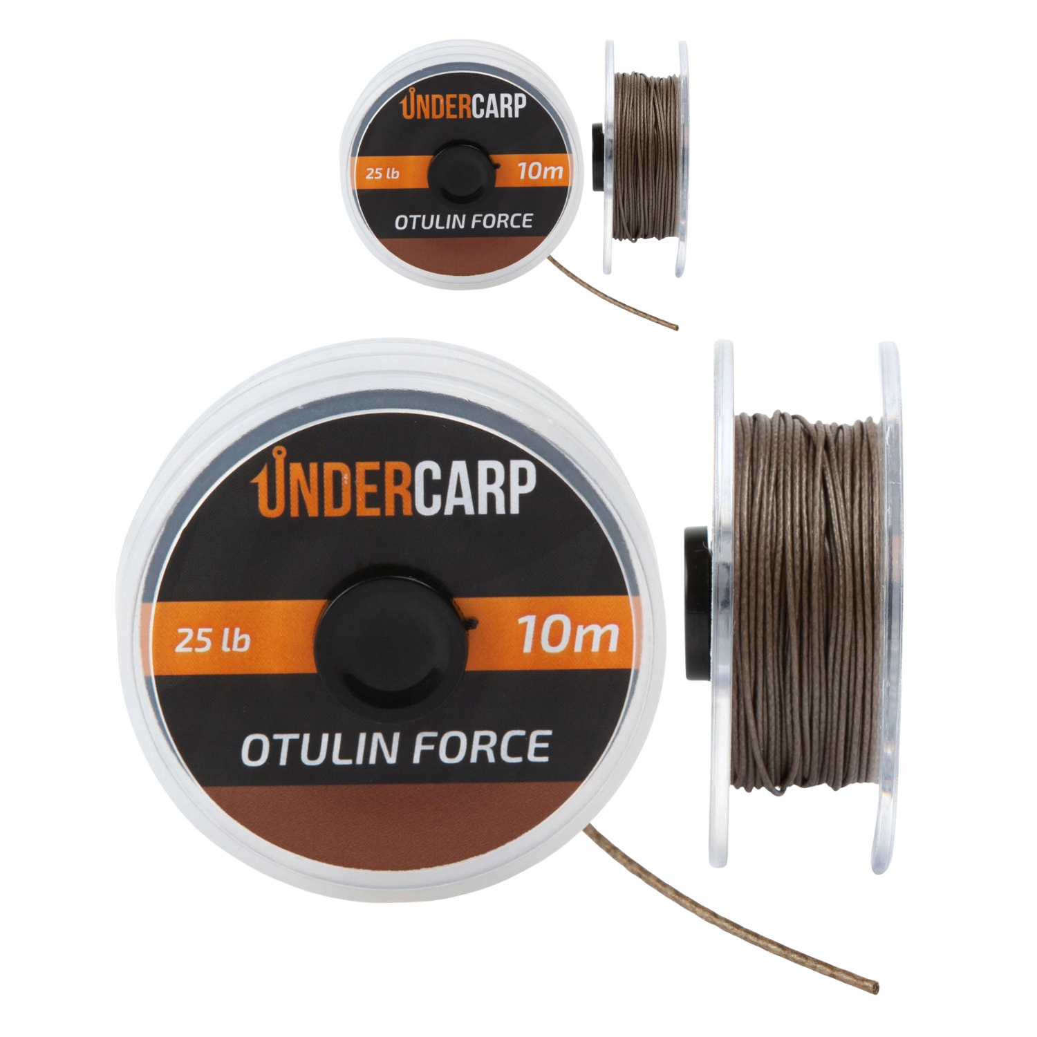 Plecionka Przyponowa W Otulinie Undercarp 10 M/25 Lbs Otulin Force Brąz