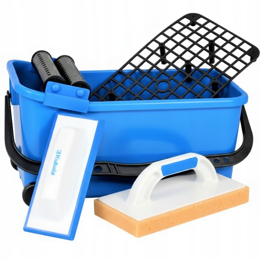 Kubala Wiadro Glazurnicze Do Fugowania Z Rolkami Kratką I Pacami Zestaw