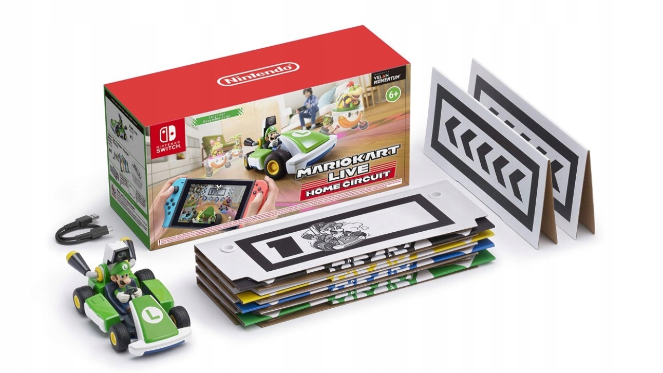 Mario Kart Live Home Circuit Luigi Nintendo Switch Gokart Kamera Zestaw