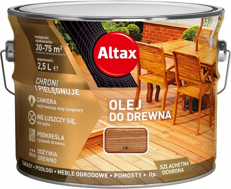 Olej Do Drewna 2.5L Tik Altax