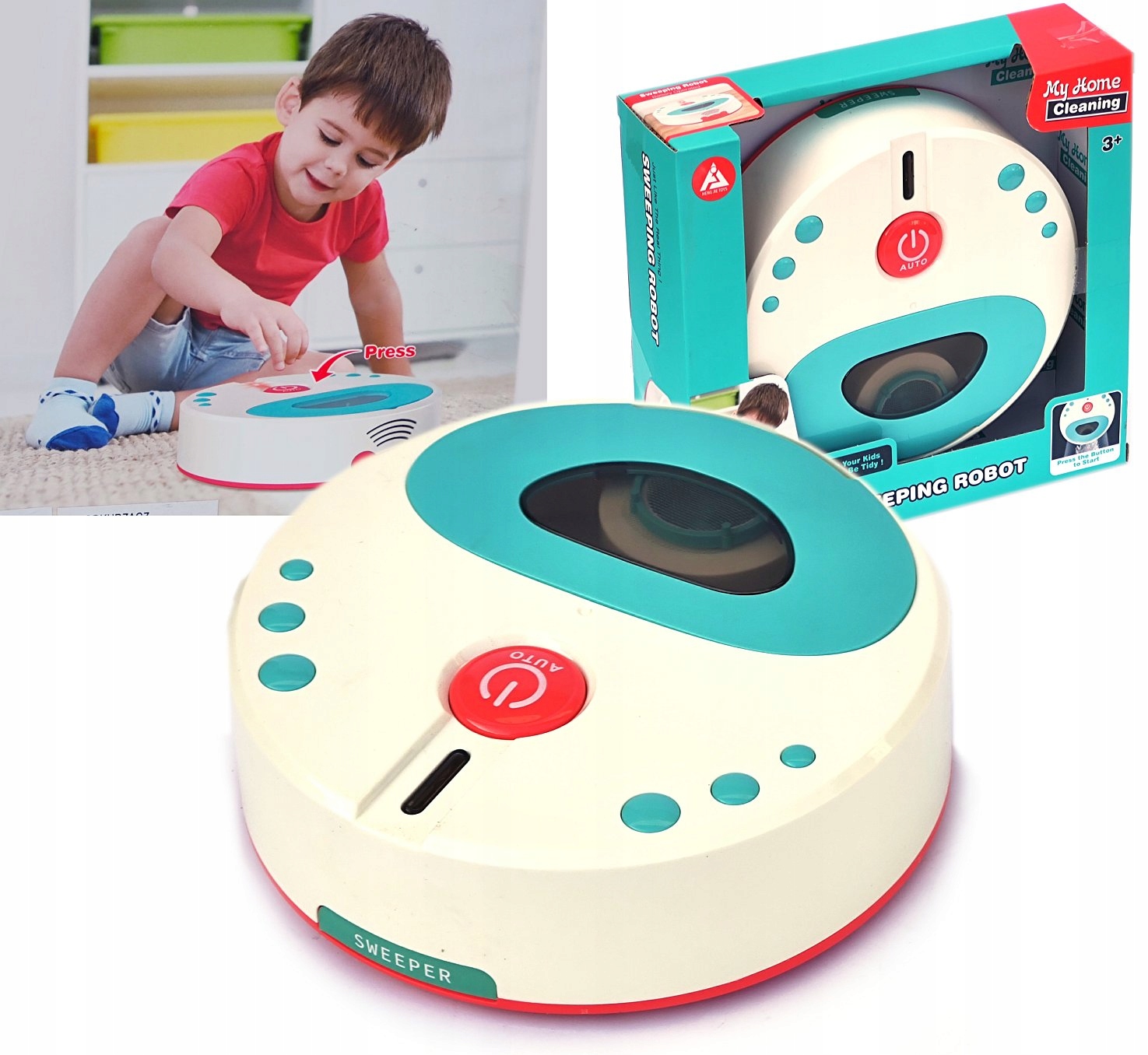 robot Zabawkowy odkurzacz autonomiczny iROBOT
