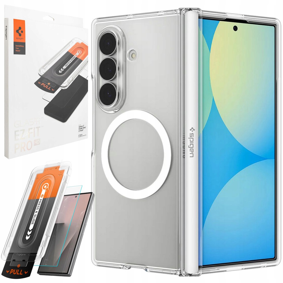 Spigen: Puzdro Ultra Hybrid Pro MagSafe 2x Sklo pre Galaxy Z Fold8 Ultra