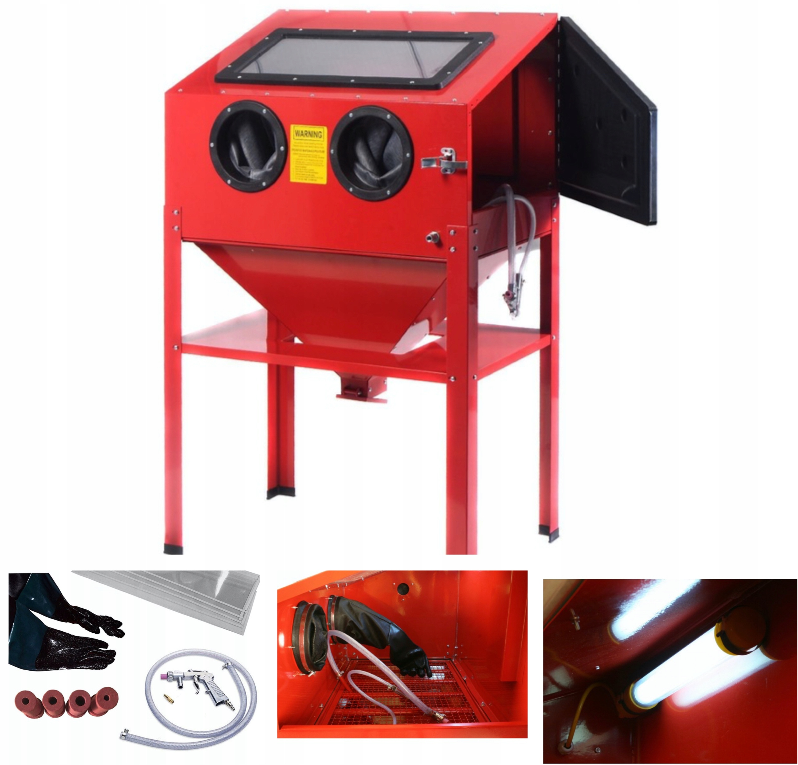 PIASKARKA KABINOWA 220L FULL KOMPLET SOLIDNA ZESTAW KOMPLETNY