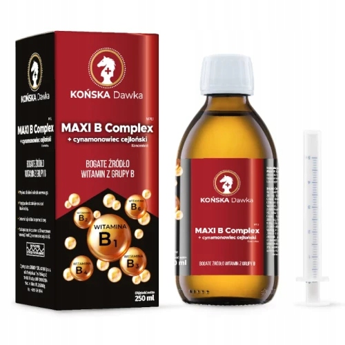 Vitamín B B1B2 B3 Koňská Dávka Skořicovník cejlonský Maxi B Complex 125 ml