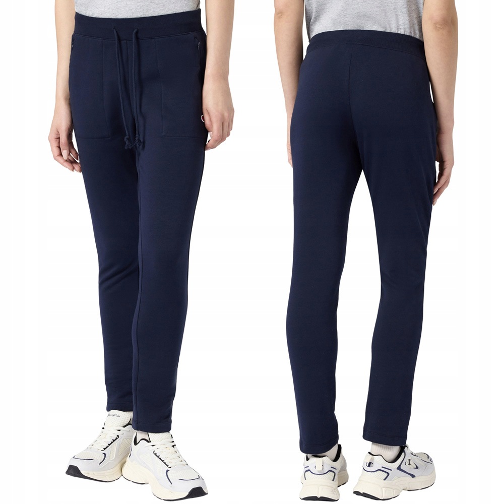 Dámské kalhoty Champion Slim Pants Kapsy na zip Dresové Tmavě modré M