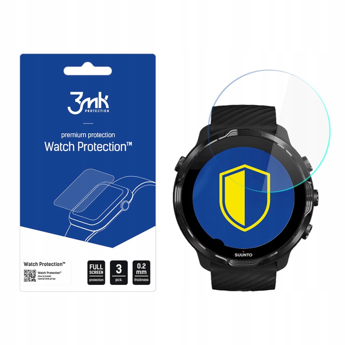 Suunto 7 Szkło ochronne 3 szt 3mk