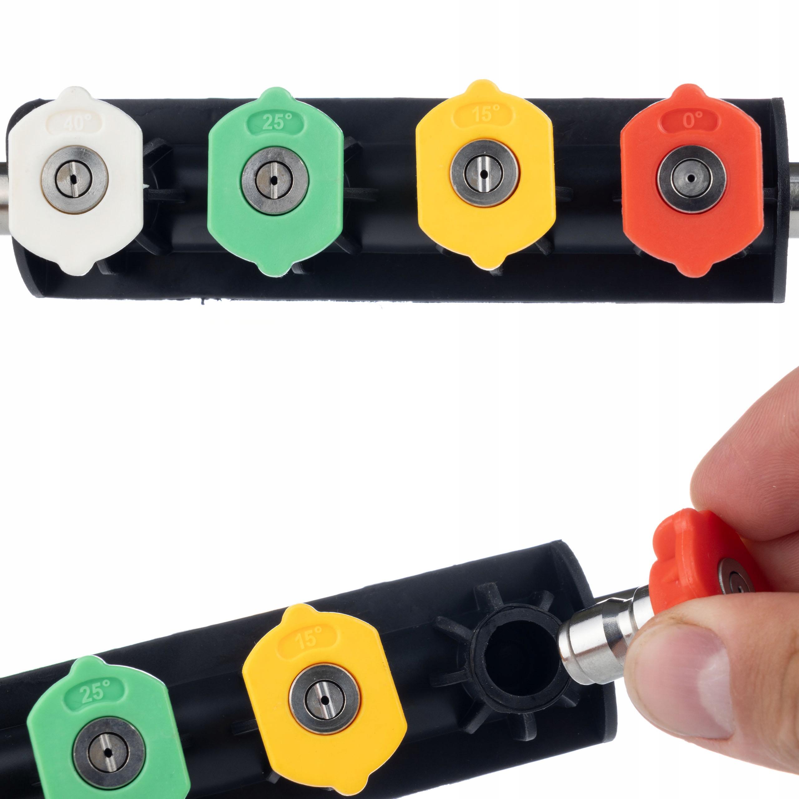 LANCA 1/4" + ZESTAW 5 DYSZ DO MYJKI CIŚNIENIOWEJ KARCHER K2 K3 K4 K5 K6 K7 Marka Rosfix