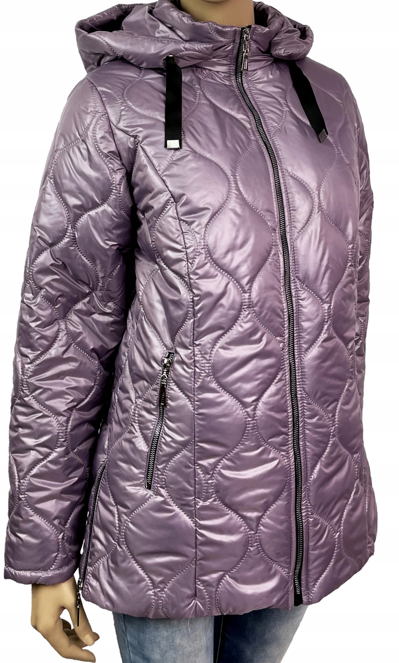 MODNA KURTKA PIKOWANA LEKKA PRZEJŚĆIOWA XL 44 46