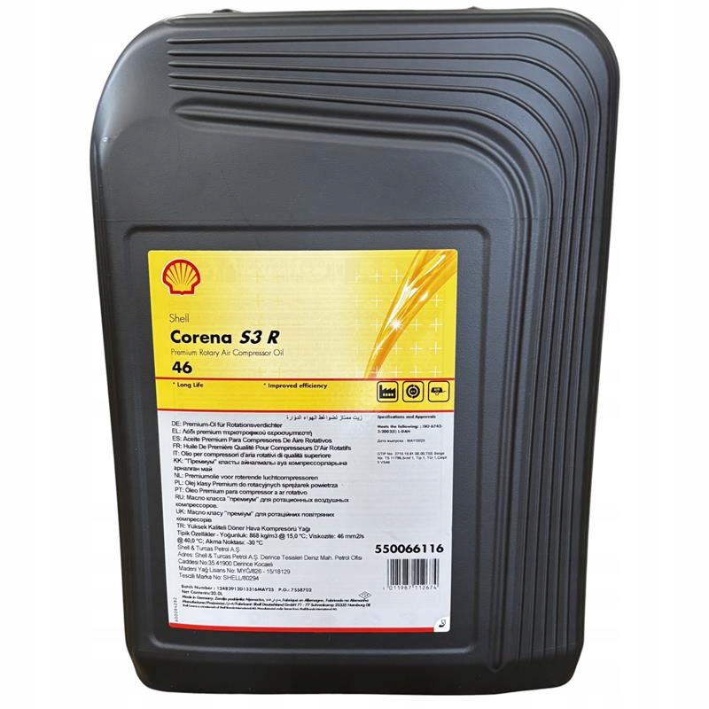 Olej do sprężarek Shell Corena S3 R 46 20 l
