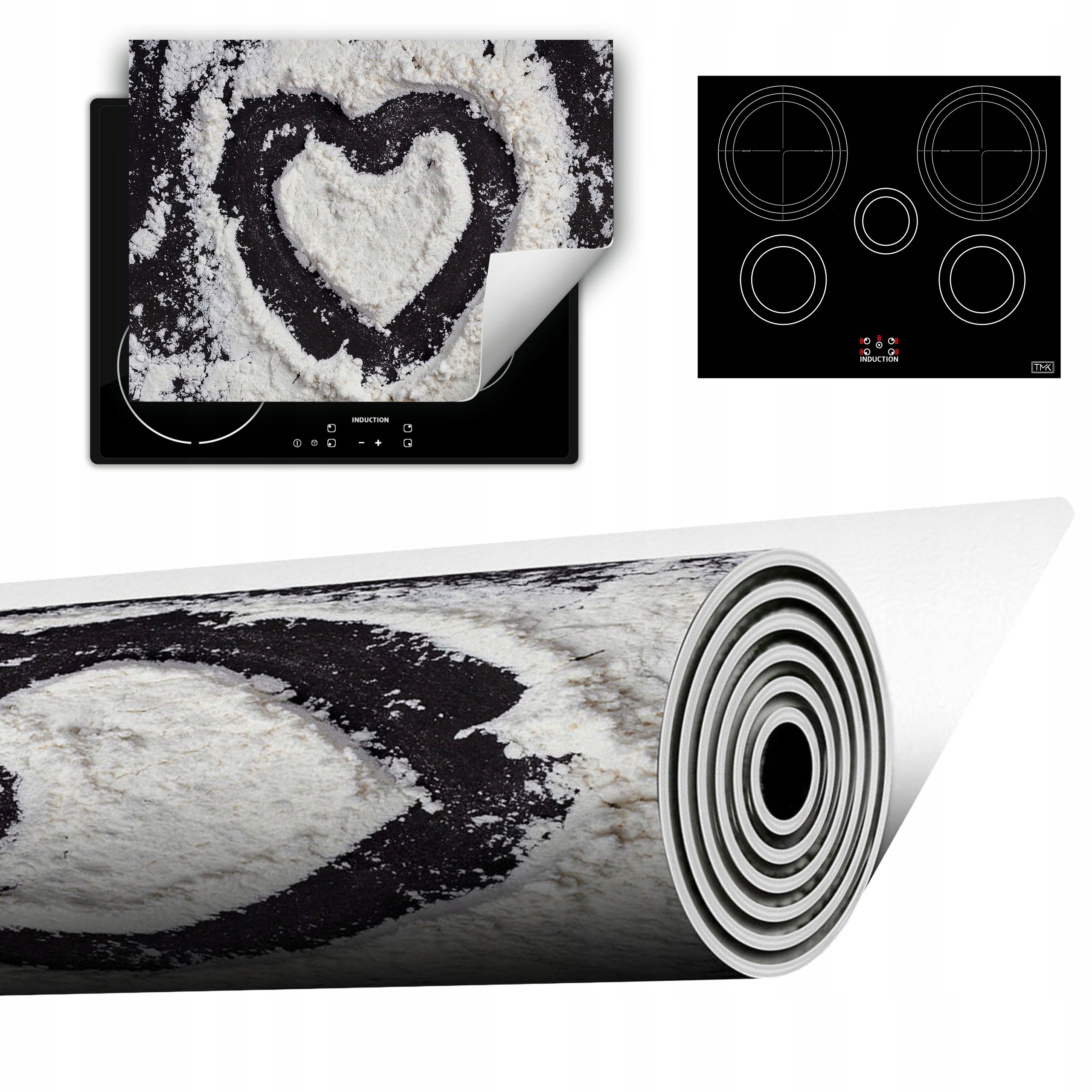 Vinylová Podložka Do Kuchyně Více Místa 70x52 srdce