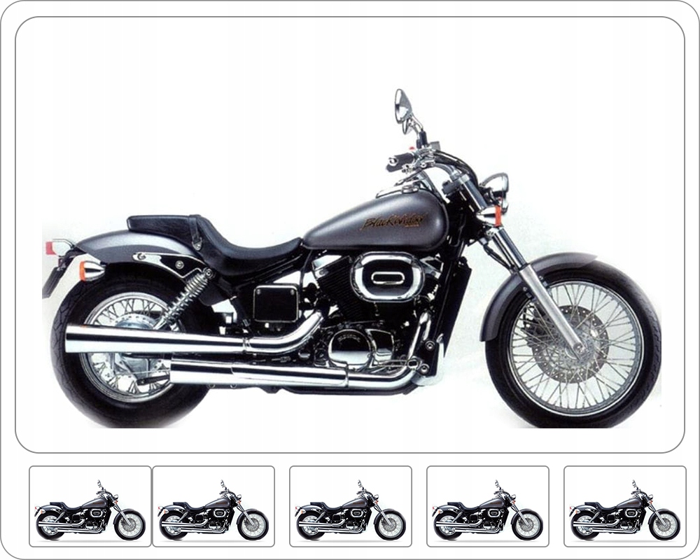 Samolepky Na Motocykl Juula Pro Honda Vt 750 DC 2001-2002 Stříbrné