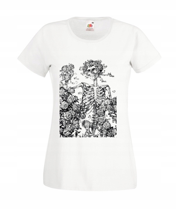 

Koszulka Damska Sulivan Szkielet I Róże Grafika