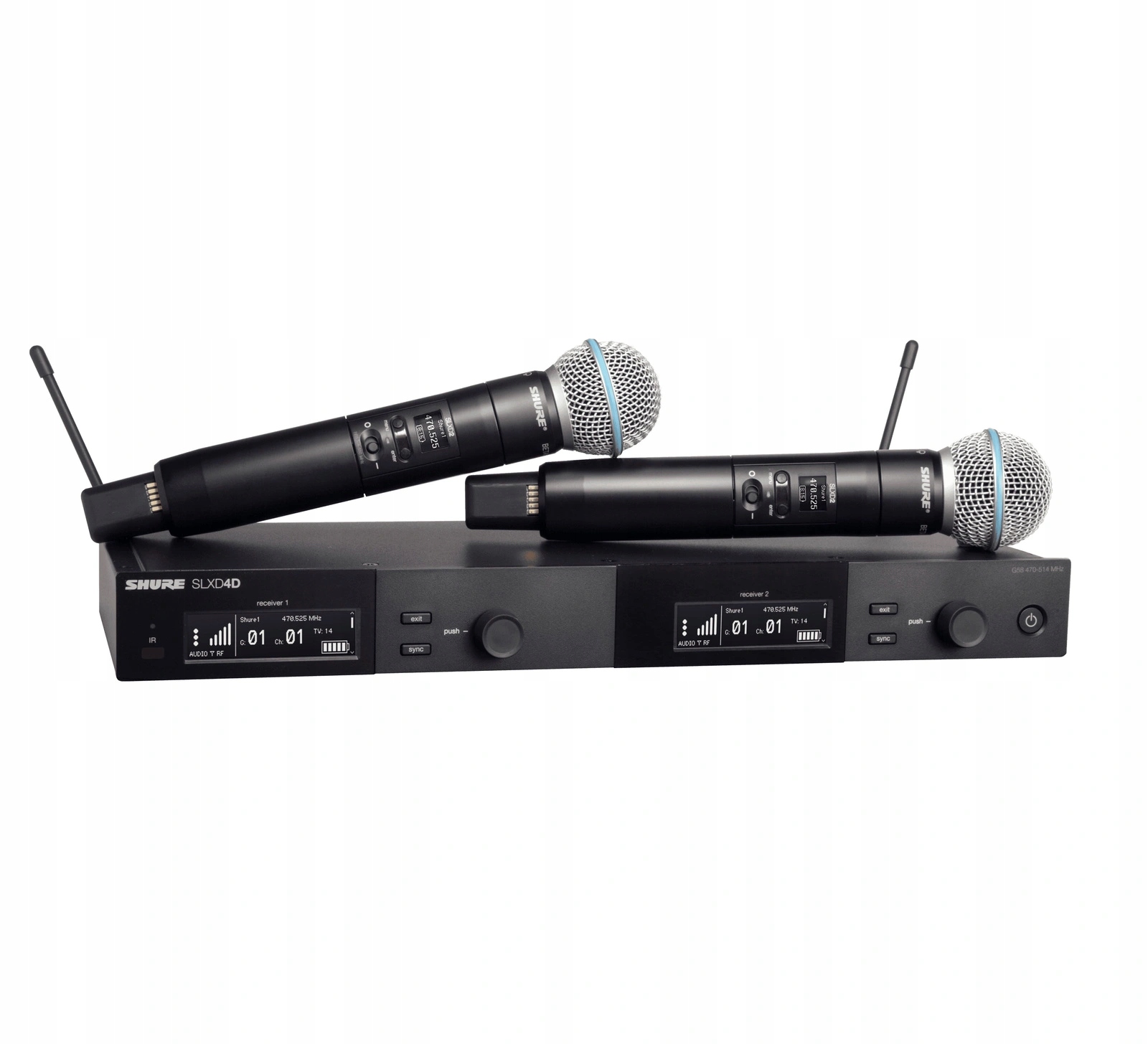 Shure SLXD24DE/B58 G59 (470 514 MHz) sada mikrofonů