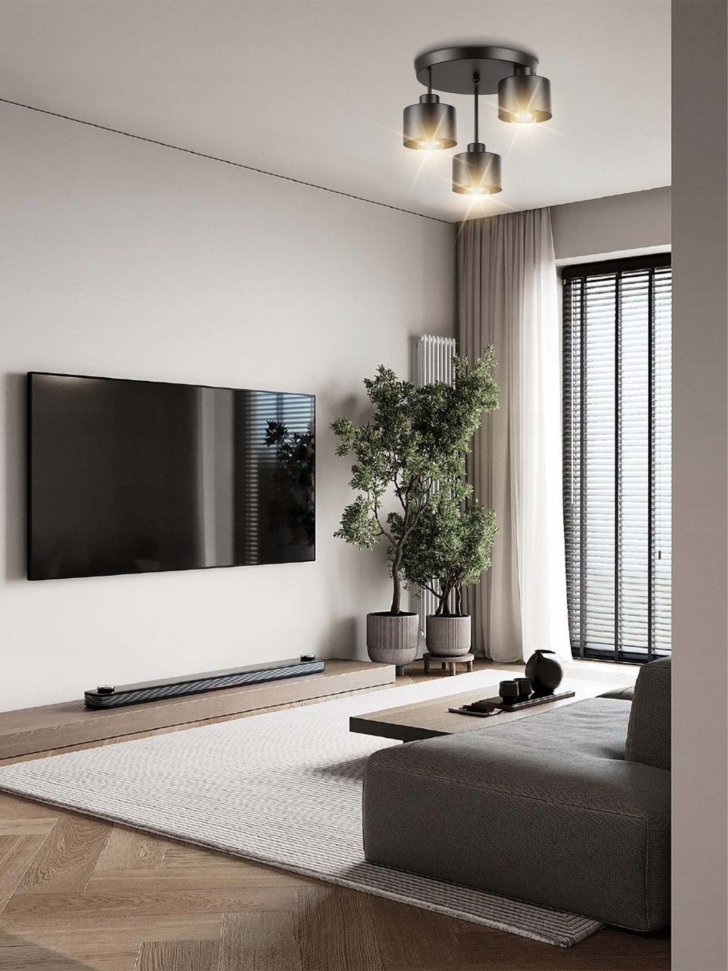 LAMPA WISZĄCA SUFITOWA ŻYRANDOL PLAFON COCON LED Kolor czarny