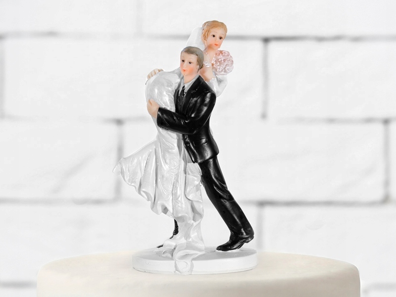 

Tort Stół Ślub Figurka Niesiona Panna Młoda 15cm