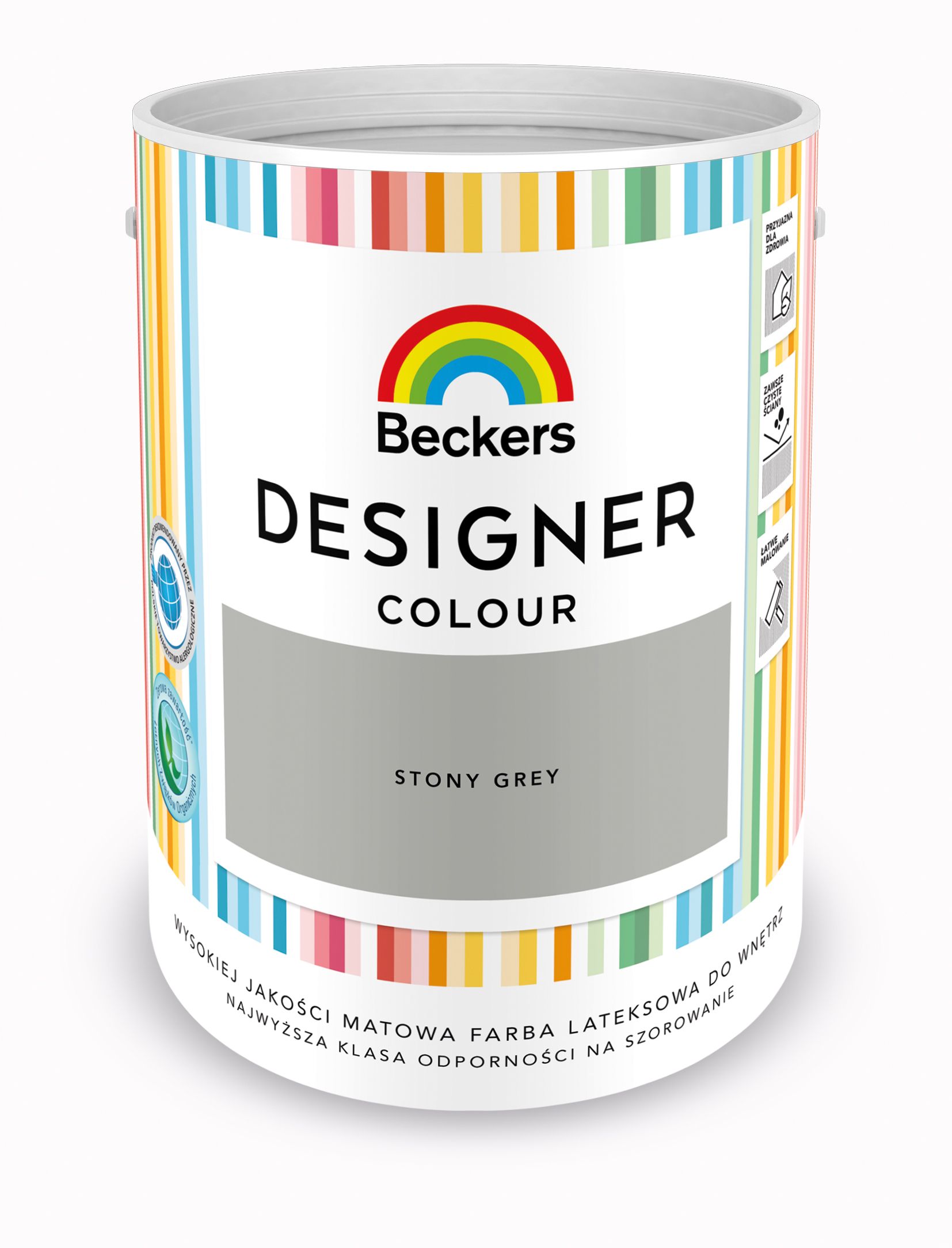 Beckers Barva Plamoodolná Designer Colour Stony Grey 5L