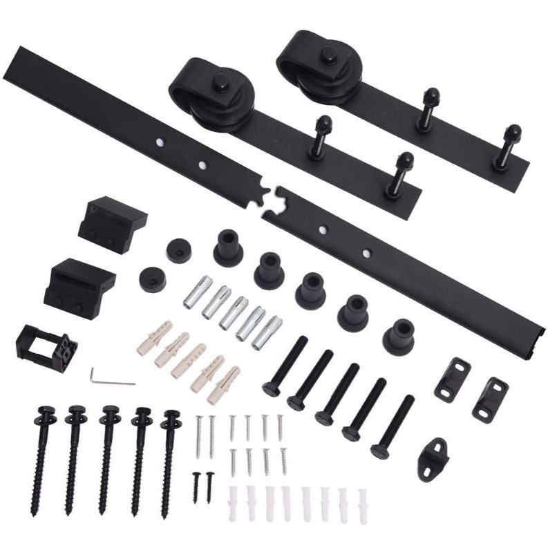 SYSTEM DRZWI PRZESUWNYCH BARN DOOR LOFT RETRO 2M ZESTAW OKUĆ KLASYCZNE