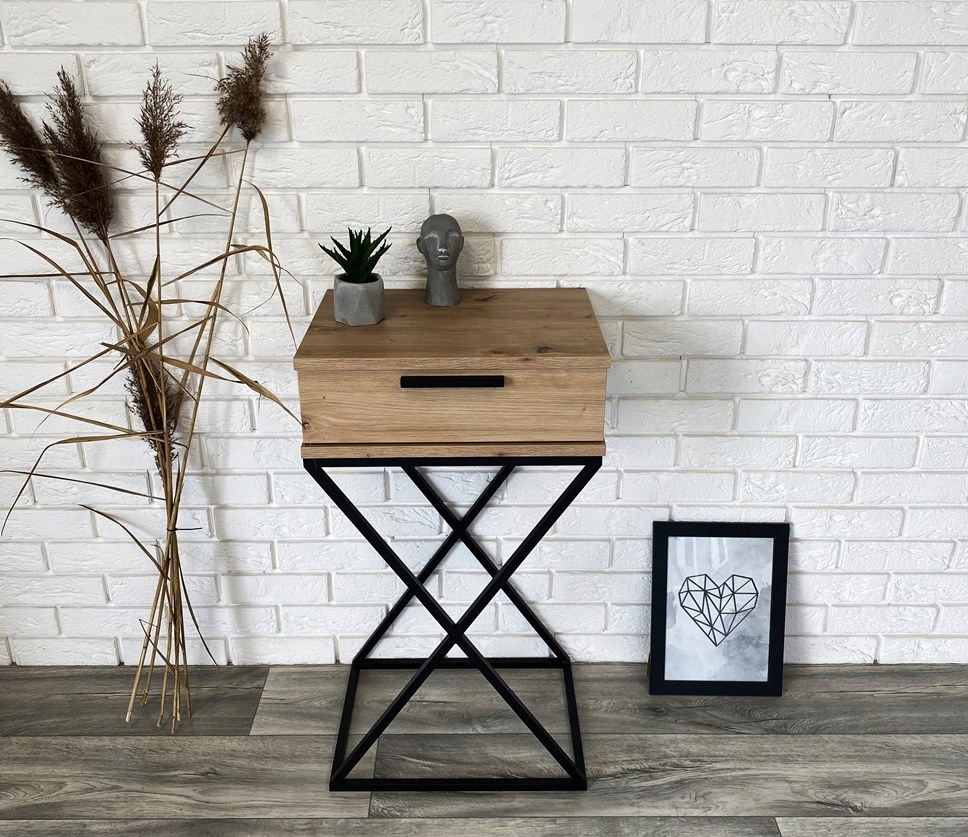 KONSOLA PRZEDPOKÓJ INDUSTRIALNA LOFT DĄB ARTISAN Kod producenta 5061145101903