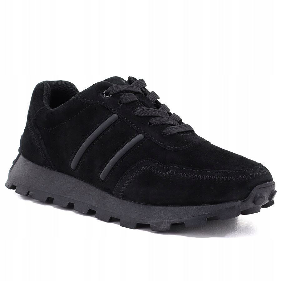 Kožené polobotky sneakersy na platformě černé S.Barski 39