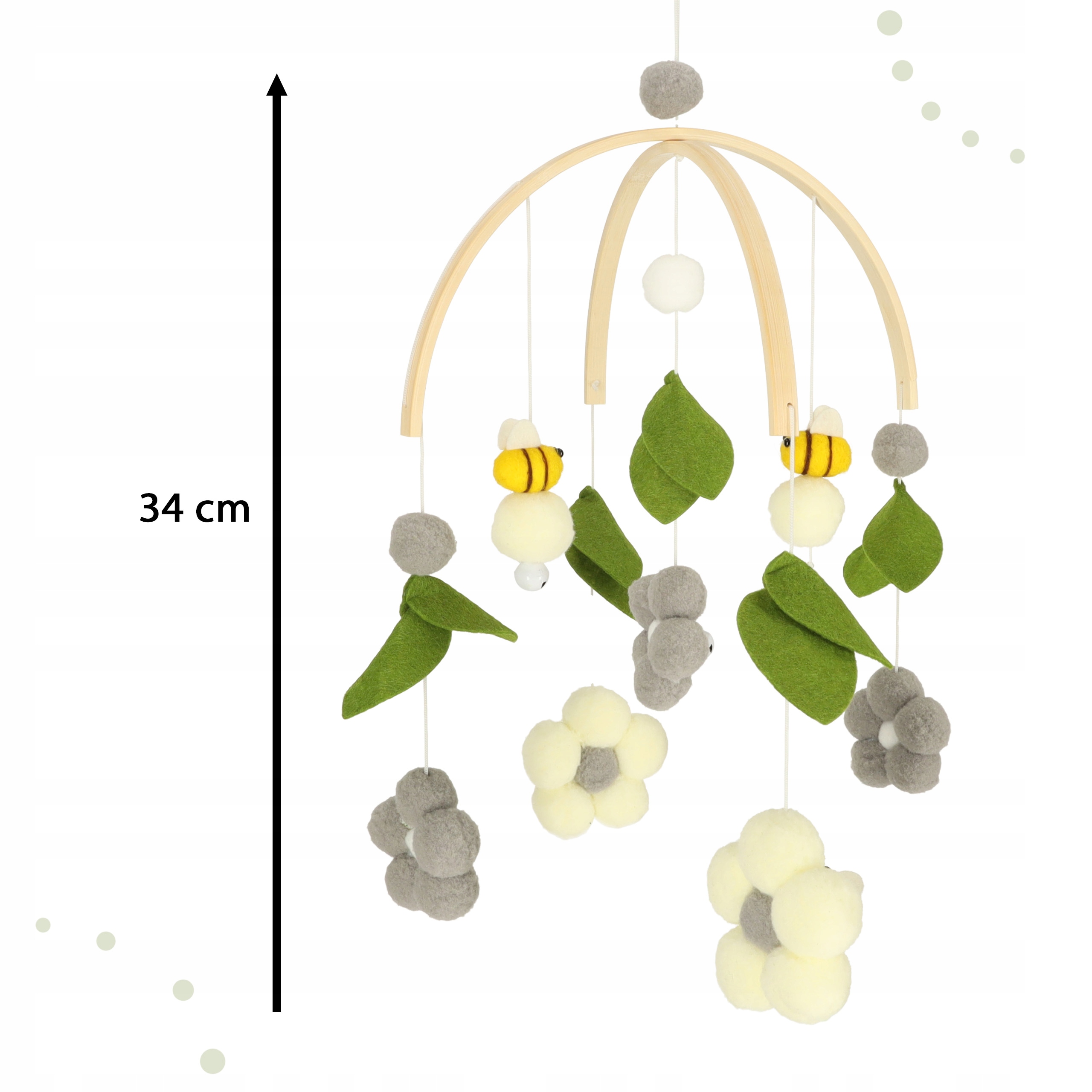KARUZELA DO ŁÓŻECZKA DLA NIEMOWLĄT SENSROYCZNA PLUSZOWE ZAWIESZKI KWIATY Certyfikaty, opinie, atesty CE