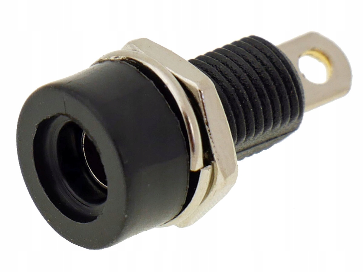 

Gniazdo banan 4mm czarne K214 10A 60VDC